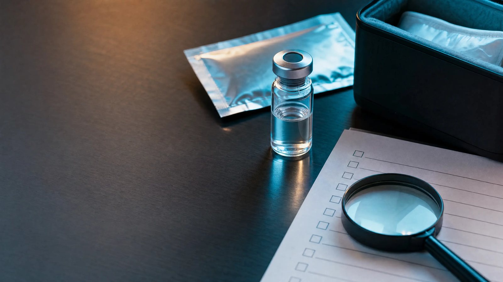 Editorial art for Suspect counterfeit Ozempic: verify identifiers and report concerns