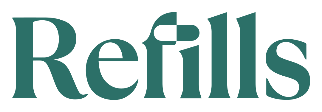 First-party Refills provider logo; editorial scene unavailable
